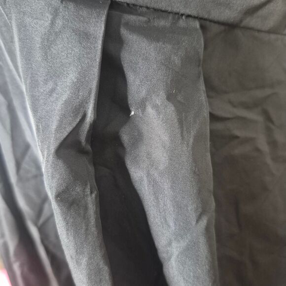 BCBGMaxazria Black Woven Taffeta-Silk Dress Goth Size 2 NEW - Picture 4 of 4